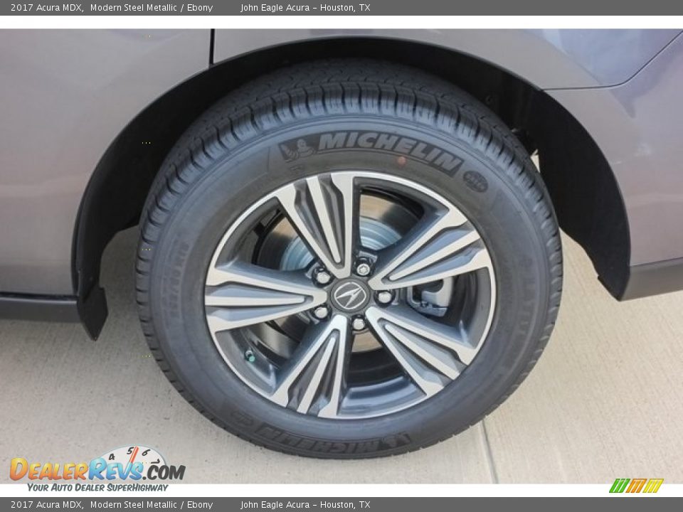 2017 Acura MDX Modern Steel Metallic / Ebony Photo #13