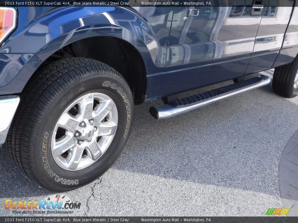 2013 Ford F150 XLT SuperCab 4x4 Blue Jeans Metallic / Steel Gray Photo #5
