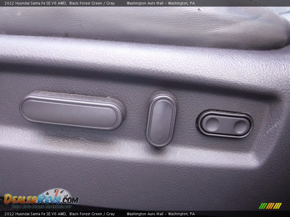 2012 Hyundai Santa Fe SE V6 AWD Black Forest Green / Gray Photo #15