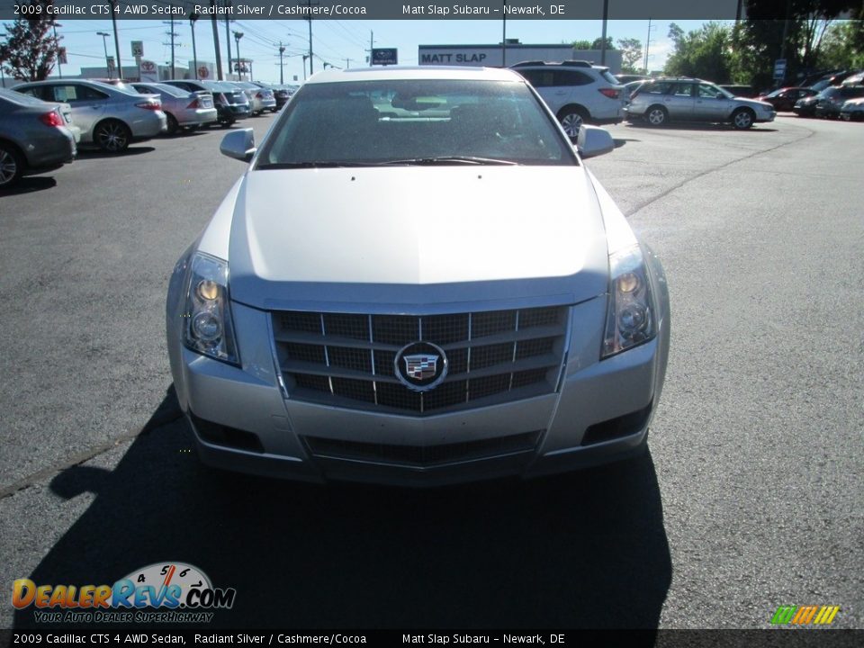 2009 Cadillac CTS 4 AWD Sedan Radiant Silver / Cashmere/Cocoa Photo #3