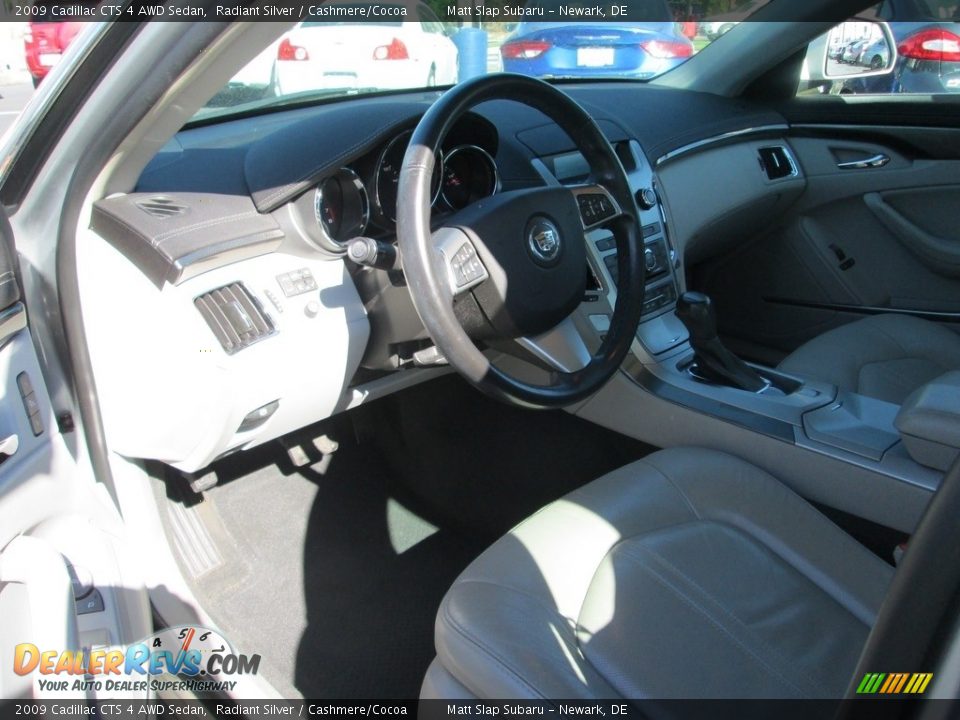 2009 Cadillac CTS 4 AWD Sedan Radiant Silver / Cashmere/Cocoa Photo #11