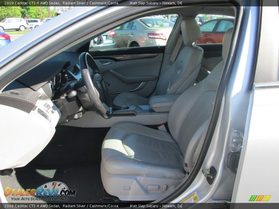 2009 Cadillac CTS 4 AWD Sedan Radiant Silver / Cashmere/Cocoa Photo #12