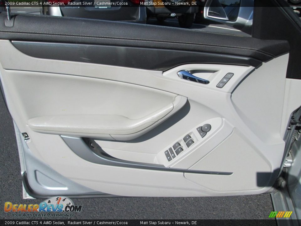 2009 Cadillac CTS 4 AWD Sedan Radiant Silver / Cashmere/Cocoa Photo #13
