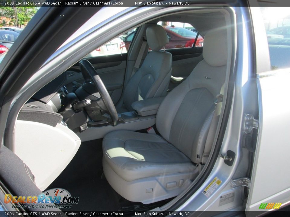 2009 Cadillac CTS 4 AWD Sedan Radiant Silver / Cashmere/Cocoa Photo #15