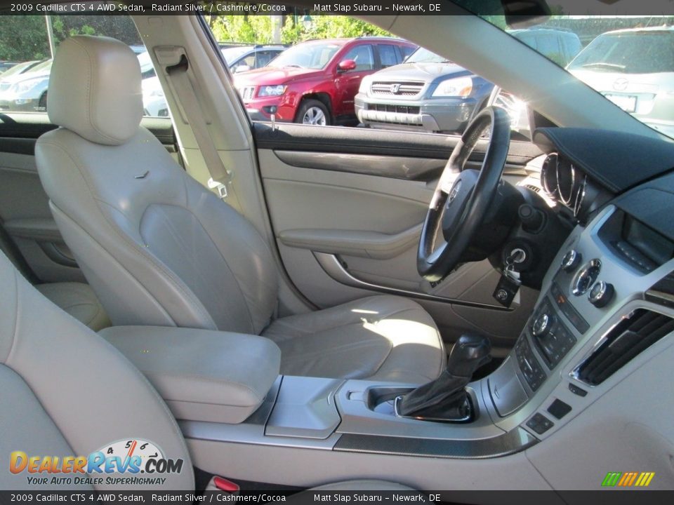 2009 Cadillac CTS 4 AWD Sedan Radiant Silver / Cashmere/Cocoa Photo #16