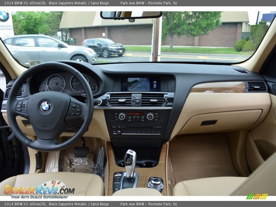 2014 BMW X3 xDrive28i Black Sapphire Metallic / Sand Beige Photo #15