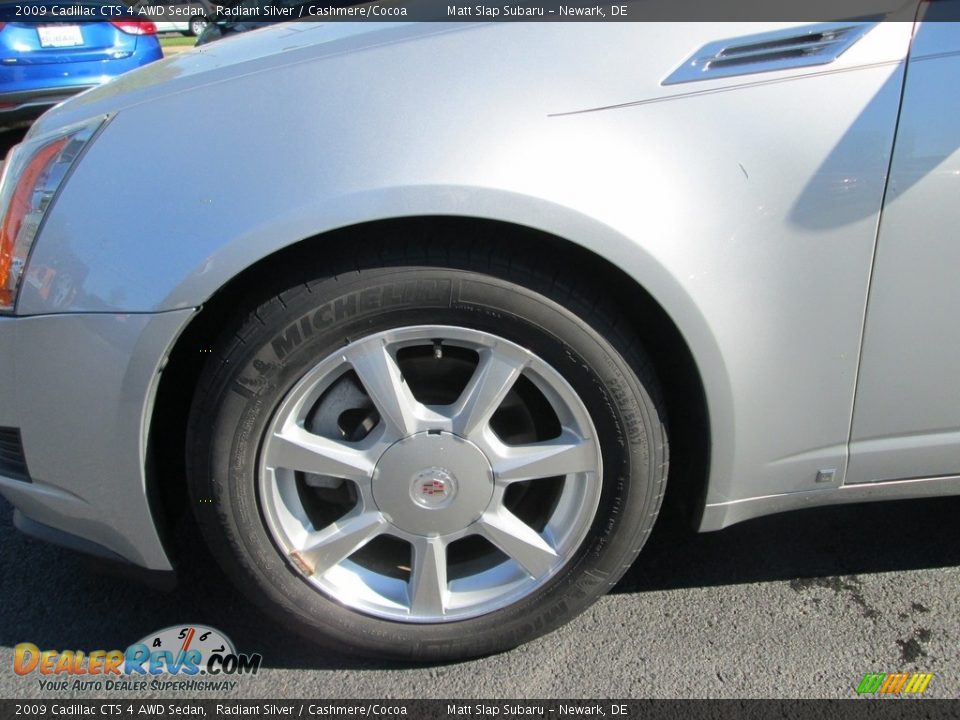 2009 Cadillac CTS 4 AWD Sedan Radiant Silver / Cashmere/Cocoa Photo #21