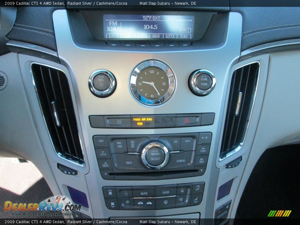 2009 Cadillac CTS 4 AWD Sedan Radiant Silver / Cashmere/Cocoa Photo #24