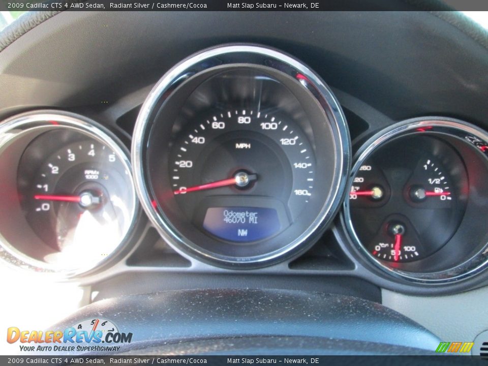 2009 Cadillac CTS 4 AWD Sedan Radiant Silver / Cashmere/Cocoa Photo #26