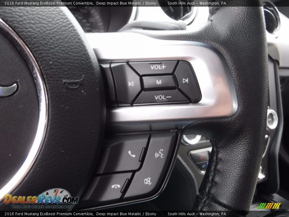Controls of 2016 Ford Mustang EcoBoost Premium Convertible Photo #34