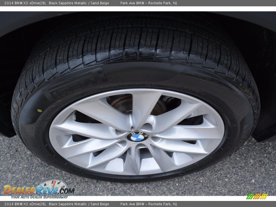 2014 BMW X3 xDrive28i Black Sapphire Metallic / Sand Beige Photo #33