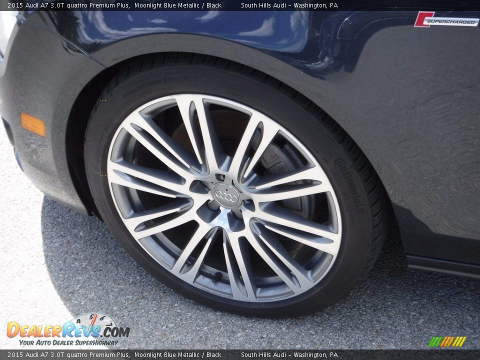 2015 Audi A7 3.0T quattro Premium Plus Moonlight Blue Metallic / Black Photo #7