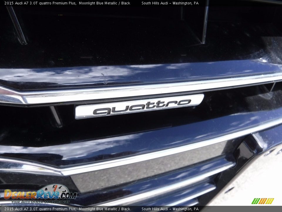 2015 Audi A7 3.0T quattro Premium Plus Moonlight Blue Metallic / Black Photo #9