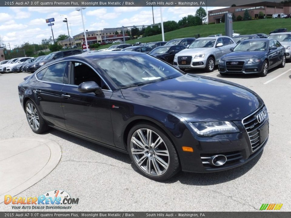 2015 Audi A7 3.0T quattro Premium Plus Moonlight Blue Metallic / Black Photo #10