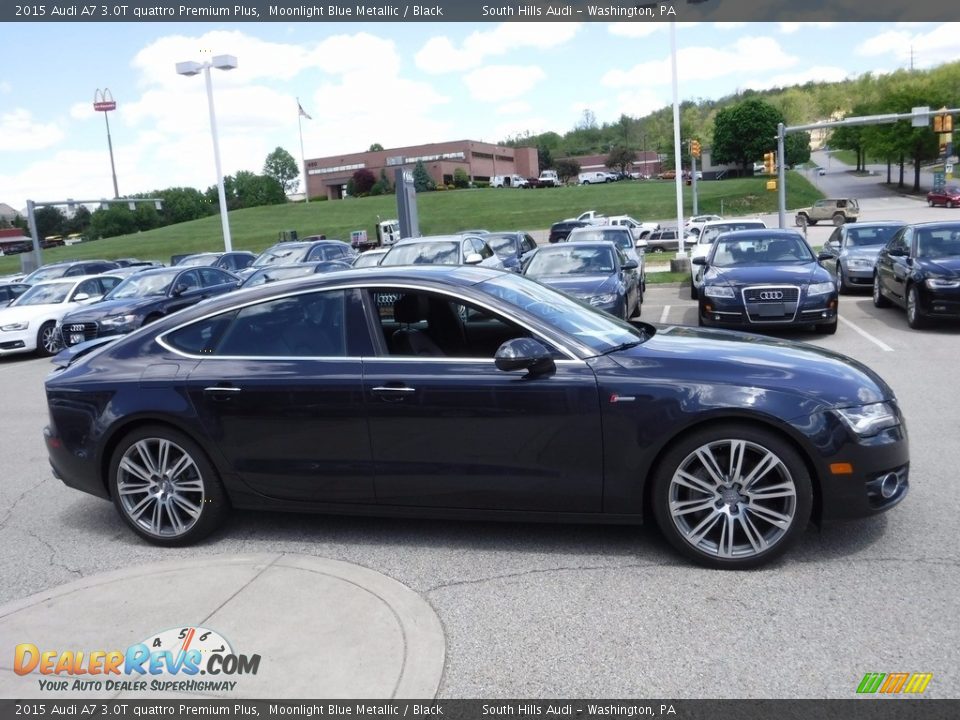 2015 Audi A7 3.0T quattro Premium Plus Moonlight Blue Metallic / Black Photo #11