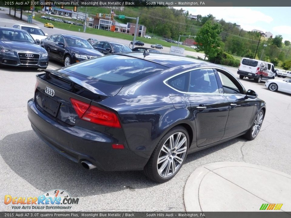 2015 Audi A7 3.0T quattro Premium Plus Moonlight Blue Metallic / Black Photo #14