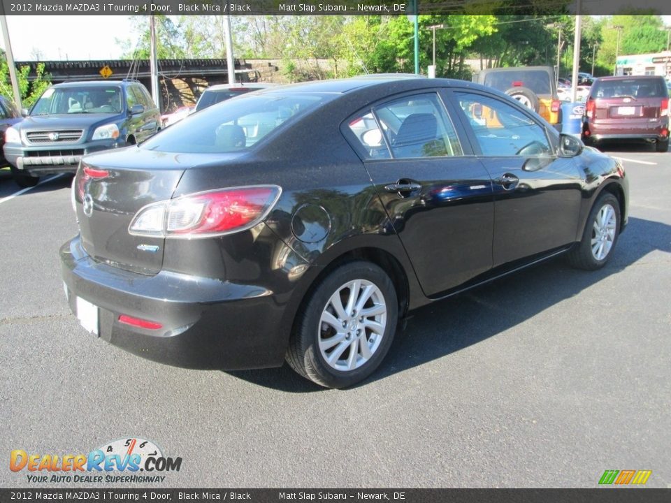 2012 Mazda MAZDA3 i Touring 4 Door Black Mica / Black Photo #6
