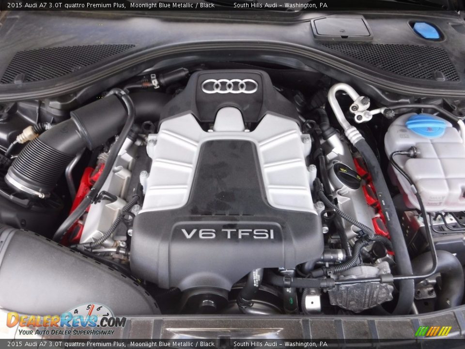 2015 Audi A7 3.0T quattro Premium Plus Moonlight Blue Metallic / Black Photo #18