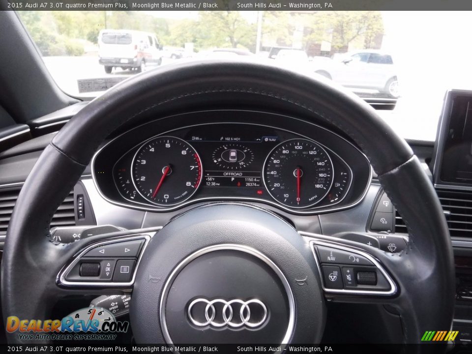 2015 Audi A7 3.0T quattro Premium Plus Moonlight Blue Metallic / Black Photo #31