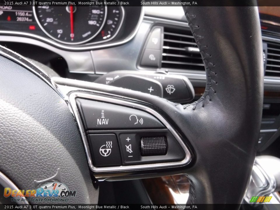 2015 Audi A7 3.0T quattro Premium Plus Moonlight Blue Metallic / Black Photo #32