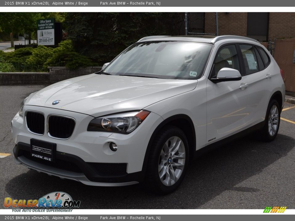 2015 BMW X1 xDrive28i Alpine White / Beige Photo #6
