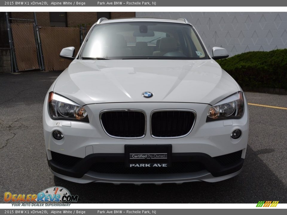 2015 BMW X1 xDrive28i Alpine White / Beige Photo #7