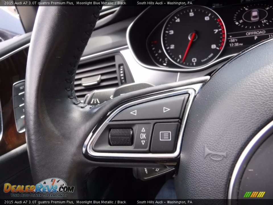 2015 Audi A7 3.0T quattro Premium Plus Moonlight Blue Metallic / Black Photo #33
