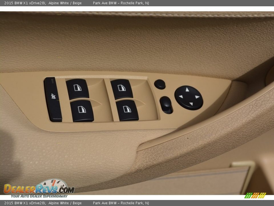 2015 BMW X1 xDrive28i Alpine White / Beige Photo #9