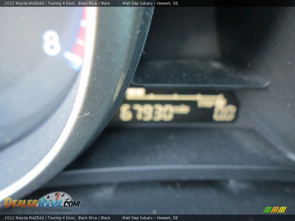 2012 Mazda MAZDA3 i Touring 4 Door Black Mica / Black Photo #29