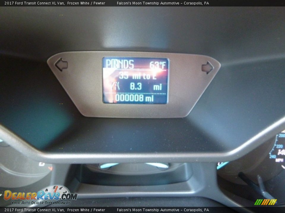 2017 Ford Transit Connect XL Van Frozen White / Pewter Photo #15
