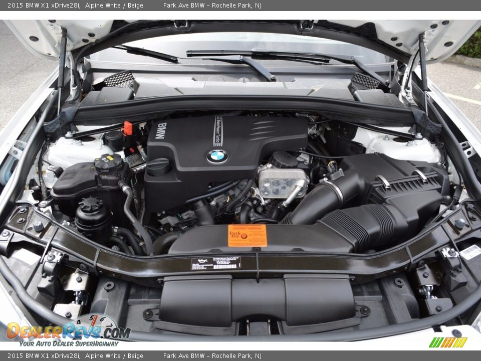 2015 BMW X1 xDrive28i Alpine White / Beige Photo #30