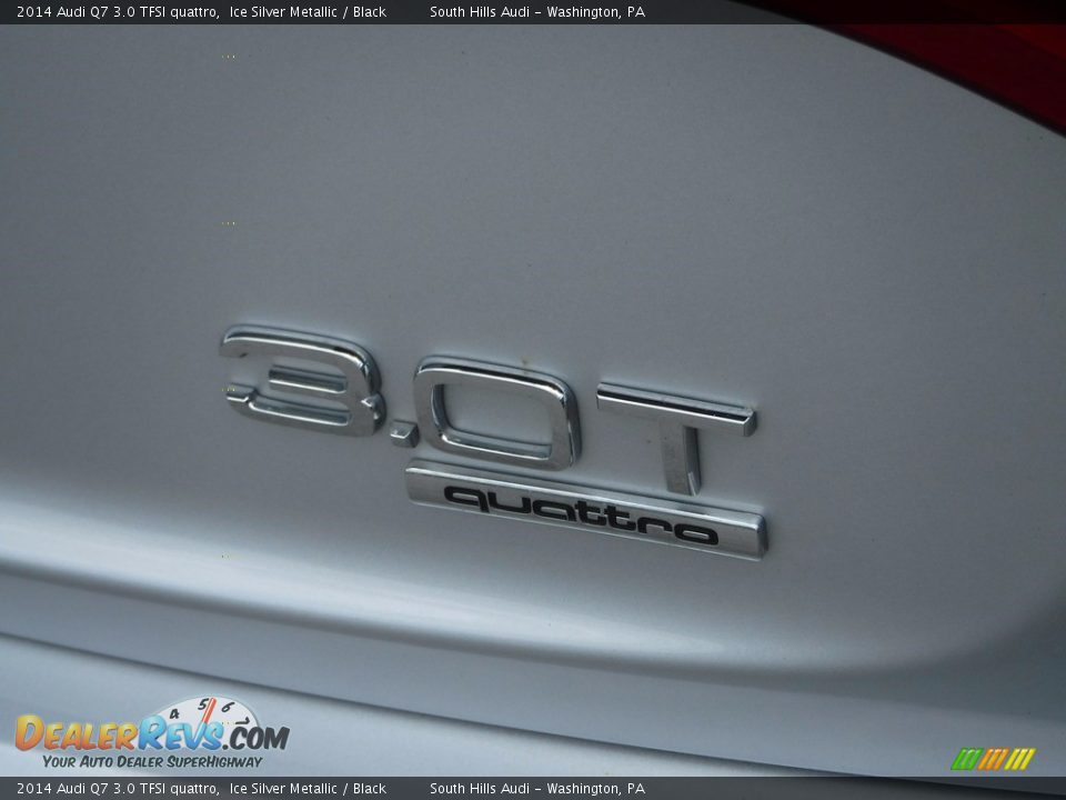 2014 Audi Q7 3.0 TFSI quattro Ice Silver Metallic / Black Photo #13