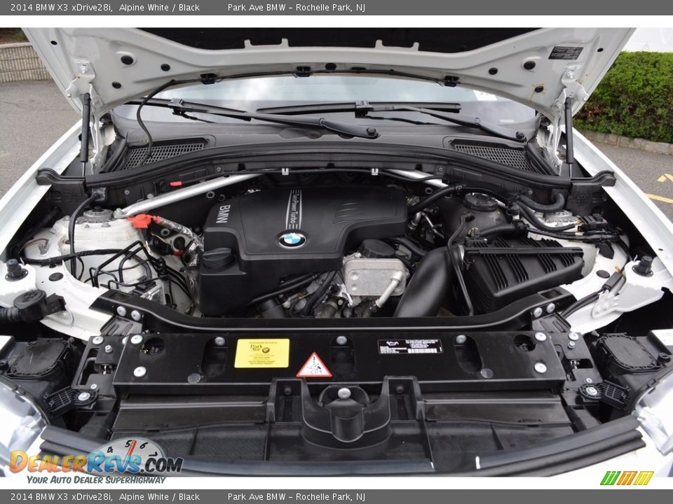 2014 BMW X3 xDrive28i Alpine White / Black Photo #30