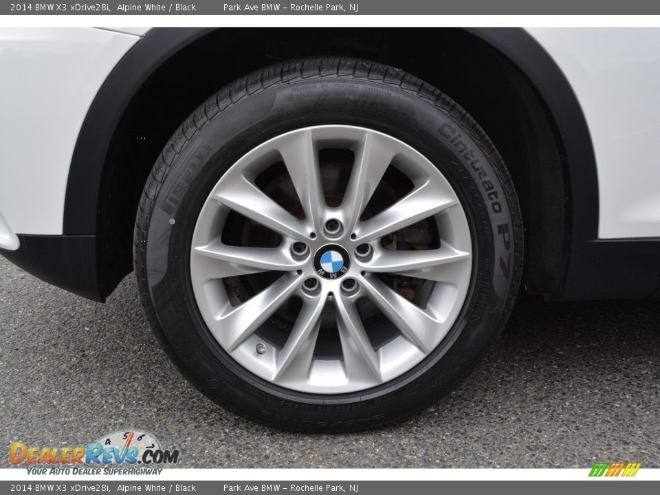 2014 BMW X3 xDrive28i Alpine White / Black Photo #32