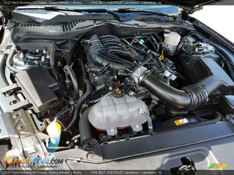 2015 Ford Mustang V6 Coupe Guard Metallic / Ebony Photo #26