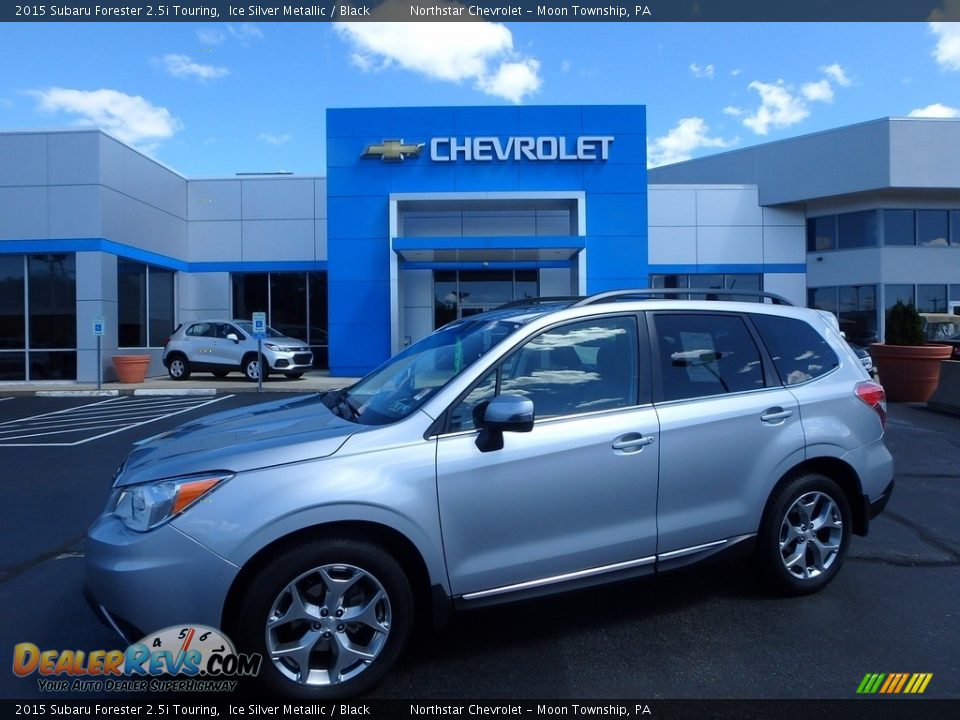 2015 Subaru Forester 2.5i Touring Ice Silver Metallic / Black Photo #1
