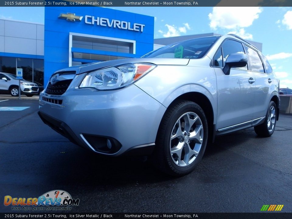 2015 Subaru Forester 2.5i Touring Ice Silver Metallic / Black Photo #2