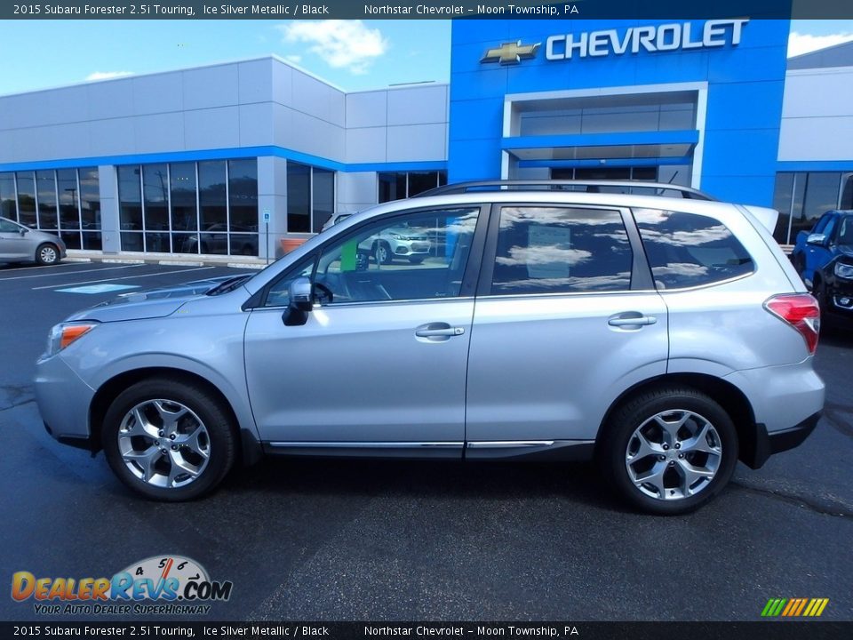 2015 Subaru Forester 2.5i Touring Ice Silver Metallic / Black Photo #3