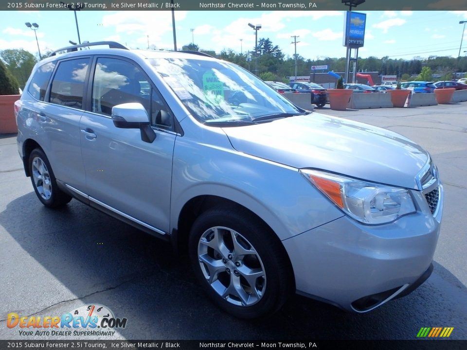 2015 Subaru Forester 2.5i Touring Ice Silver Metallic / Black Photo #11