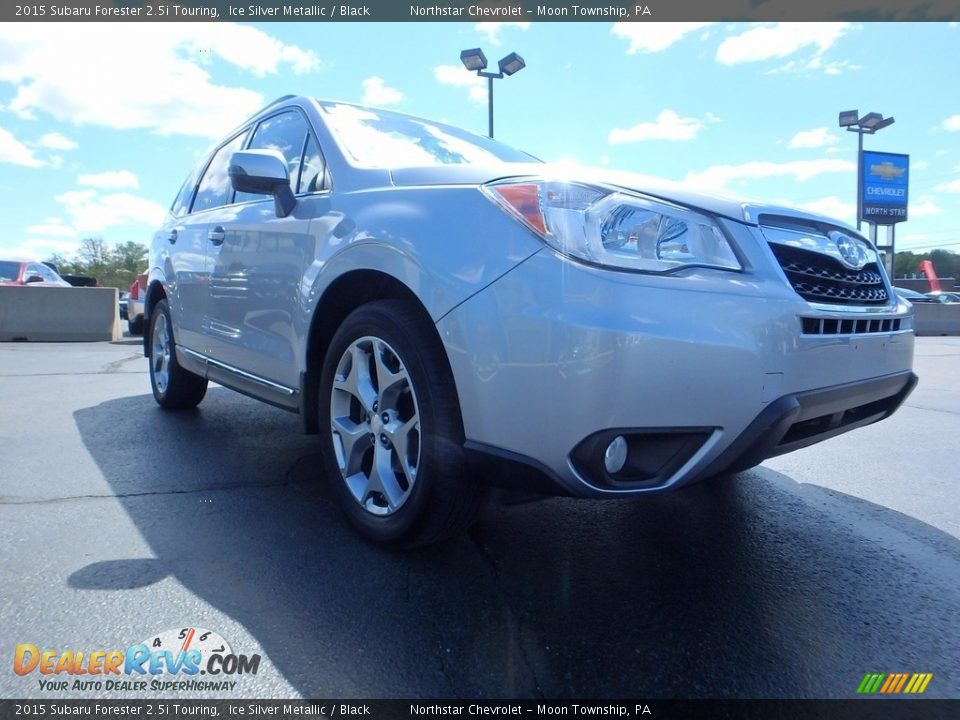 2015 Subaru Forester 2.5i Touring Ice Silver Metallic / Black Photo #12