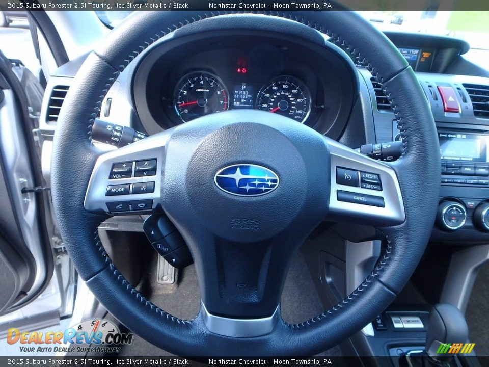 2015 Subaru Forester 2.5i Touring Ice Silver Metallic / Black Photo #26