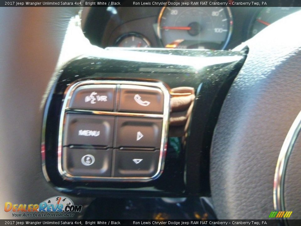 2017 Jeep Wrangler Unlimited Sahara 4x4 Bright White / Black Photo #20