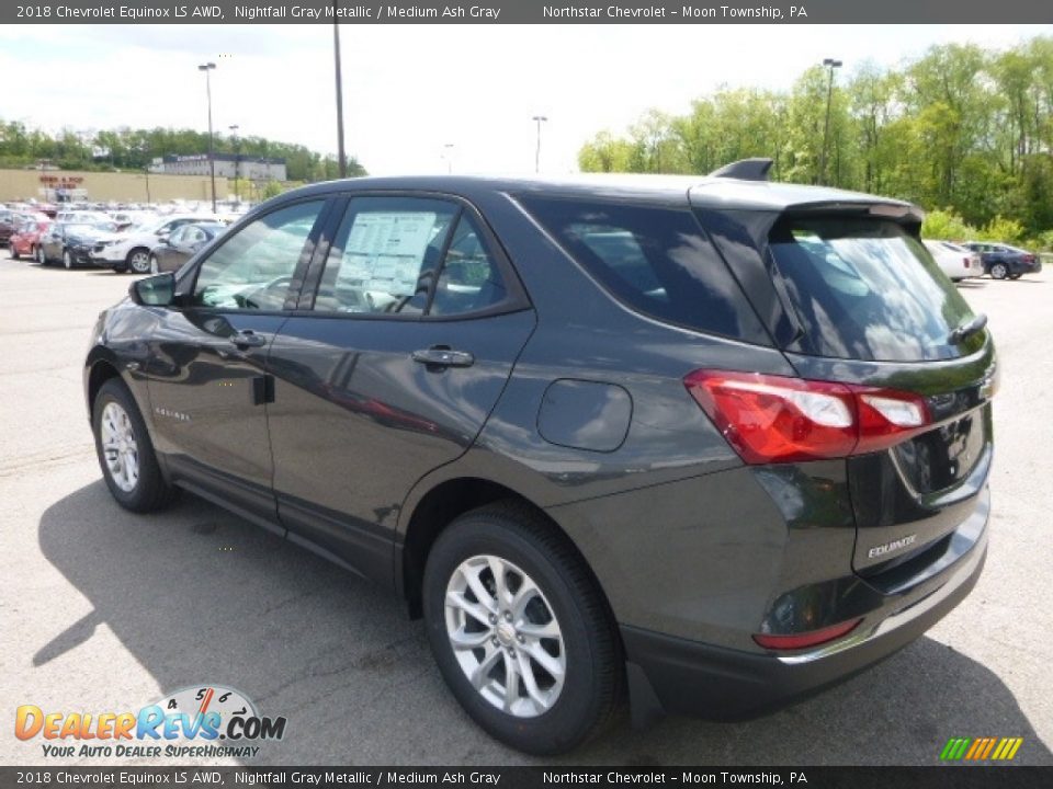 2018 Chevrolet Equinox LS AWD Nightfall Gray Metallic / Medium Ash Gray Photo #3