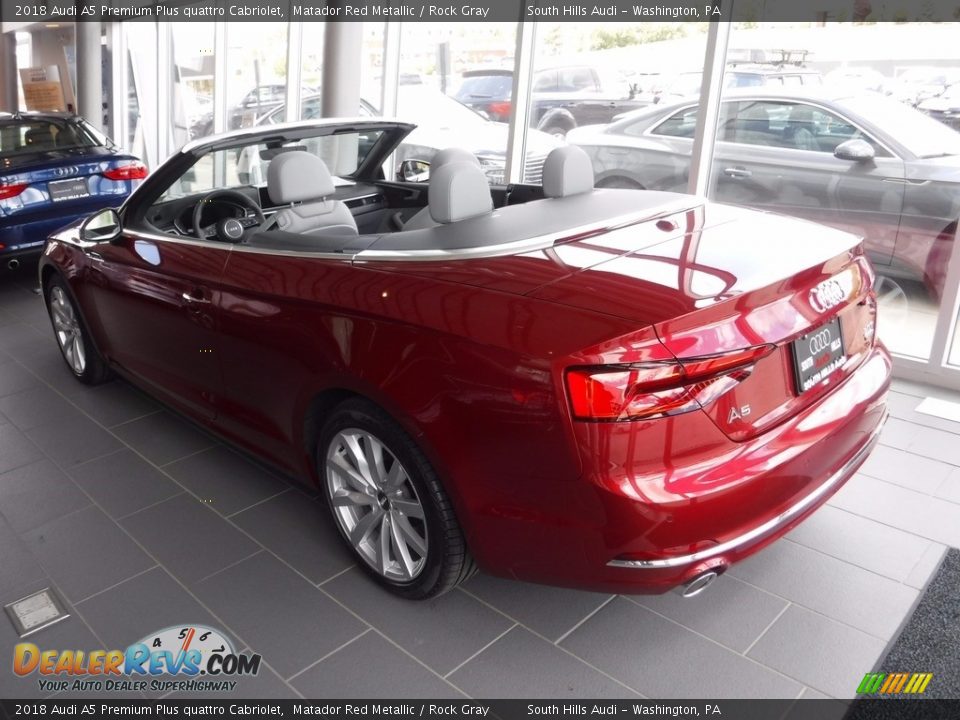 Matador Red Metallic 2018 Audi A5 Premium Plus quattro Cabriolet Photo #14