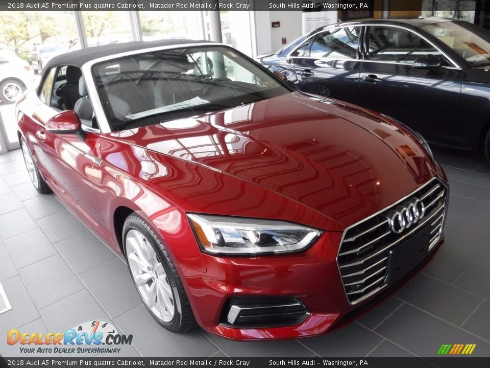 Matador Red Metallic 2018 Audi A5 Premium Plus quattro Cabriolet Photo #16