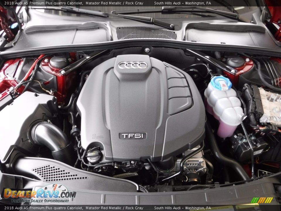 2018 Audi A5 Premium Plus quattro Cabriolet 2.0 Liter Turbocharged TFSI DOHC 16-Valve VVT 4 Cylinder Engine Photo #17
