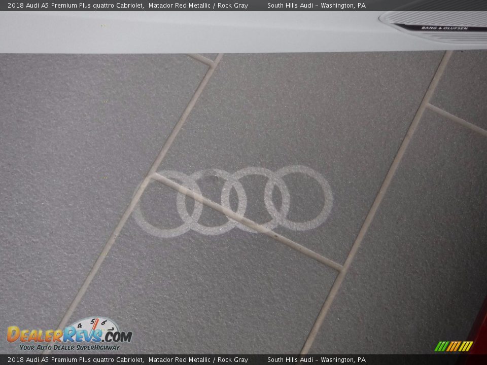 2018 Audi A5 Premium Plus quattro Cabriolet Matador Red Metallic / Rock Gray Photo #20
