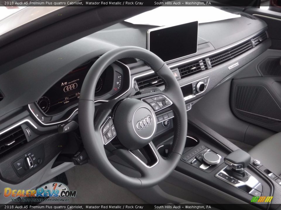 Dashboard of 2018 Audi A5 Premium Plus quattro Cabriolet Photo #22