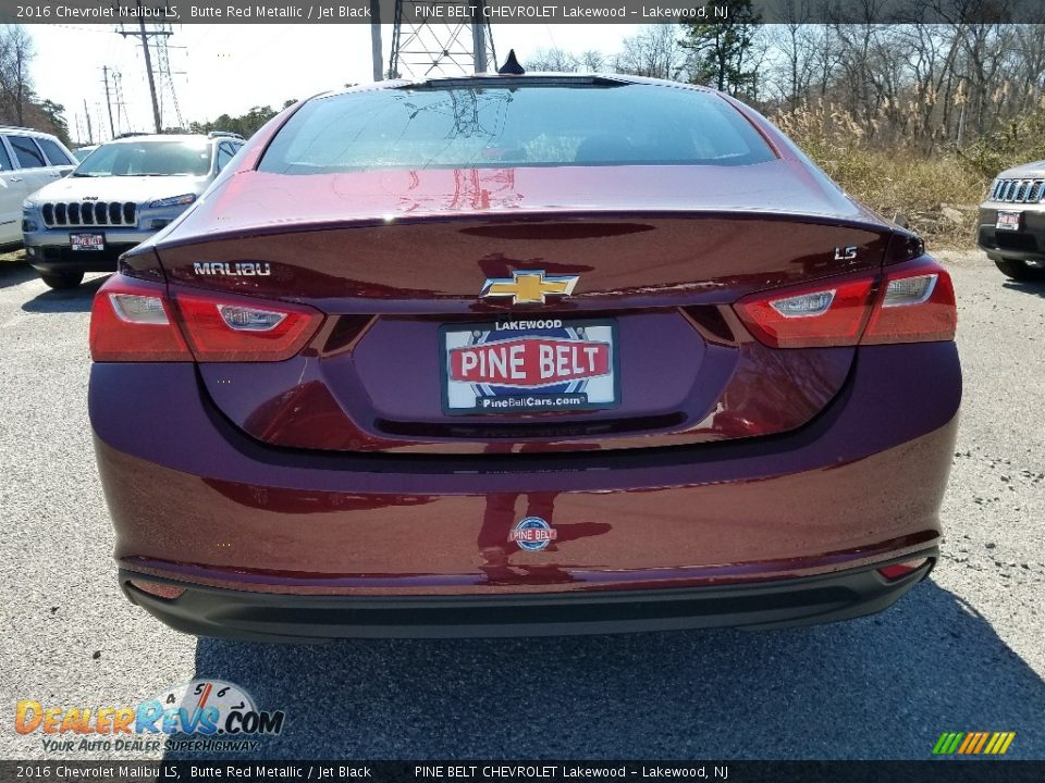 2016 Chevrolet Malibu LS Butte Red Metallic / Jet Black Photo #8
