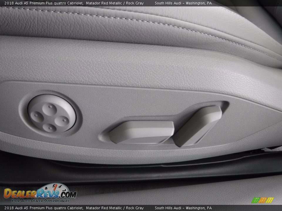 2018 Audi A5 Premium Plus quattro Cabriolet Matador Red Metallic / Rock Gray Photo #24